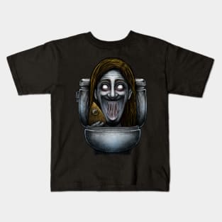 Horror toilet Monster #23 Kids T-Shirt